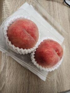 桃を買いました🍑