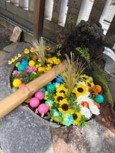 9月の花手水
